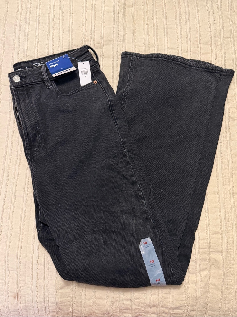 Old Navy Black Flare Wide-Leg Jeans